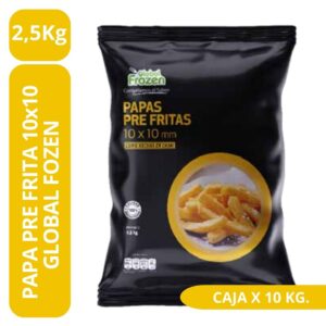 Papa Prefrita 10x10 Premium 2,5kg.  - Global Frozen
