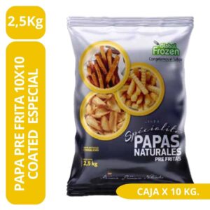 Papa Prefrita 10x10 Coated 2,5kg.  - Global Frozen