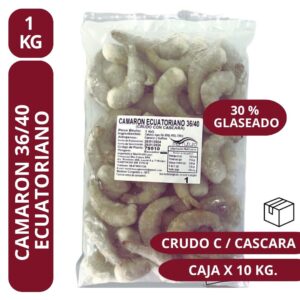 Camarón Ecuatoriano C-Cascara 36/40 (1kg) - Ocean Blue