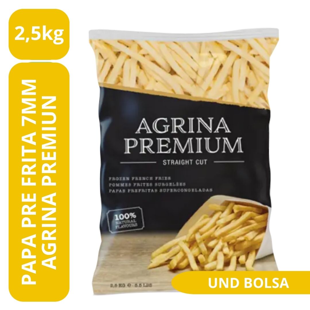 Papa Prefrita 7mm Premium 2,5kg. - Agrina