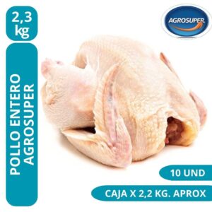 Pollo Entero Calibre 2,2 - 2,3 caja x 10 und caja - Agrosuper