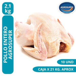 Pollo Entero Calibre 2 - 2,1 caja x 10 und - Agrosuper