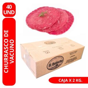 Churrasco de Vacuno (caja x2 kg.) El Quincho