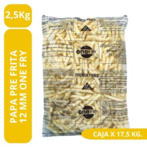 Papa Prefrita 12mm Clasica  2,5kg. - One Fry