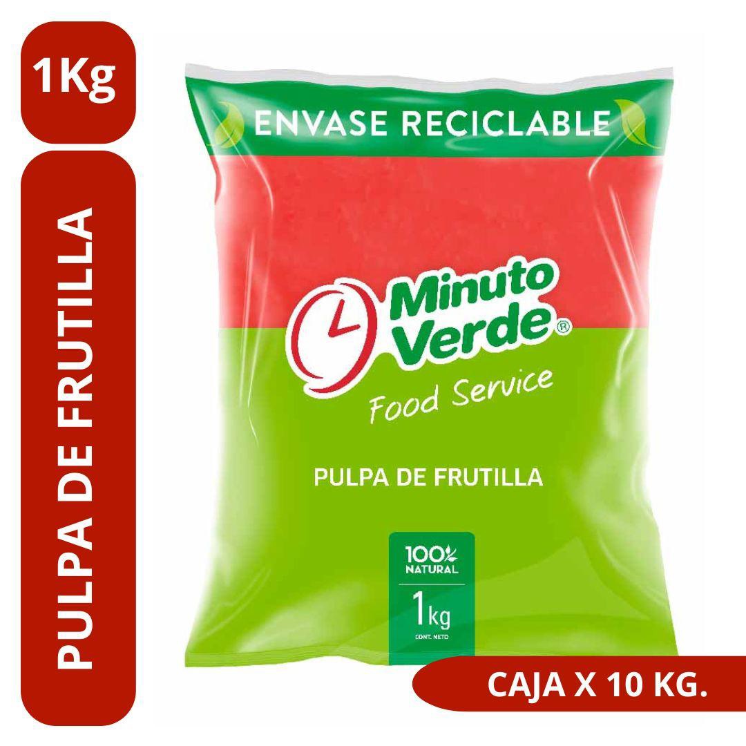 Pulpa de Frutilla C/azúcar 1 Kg  - Minuto Verde