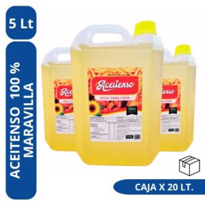 Aceite Aceitenso 4 x 5 Lts. 100% maravilla (CAJA)