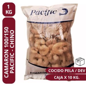 Camarón Chino 100/150 Cocido Devenado (1kgx10) - Pacific