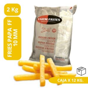 Papa Prefrita 10mm Tradicional 5 x 2,5kg. (Caja) - Farm Frites A2"
