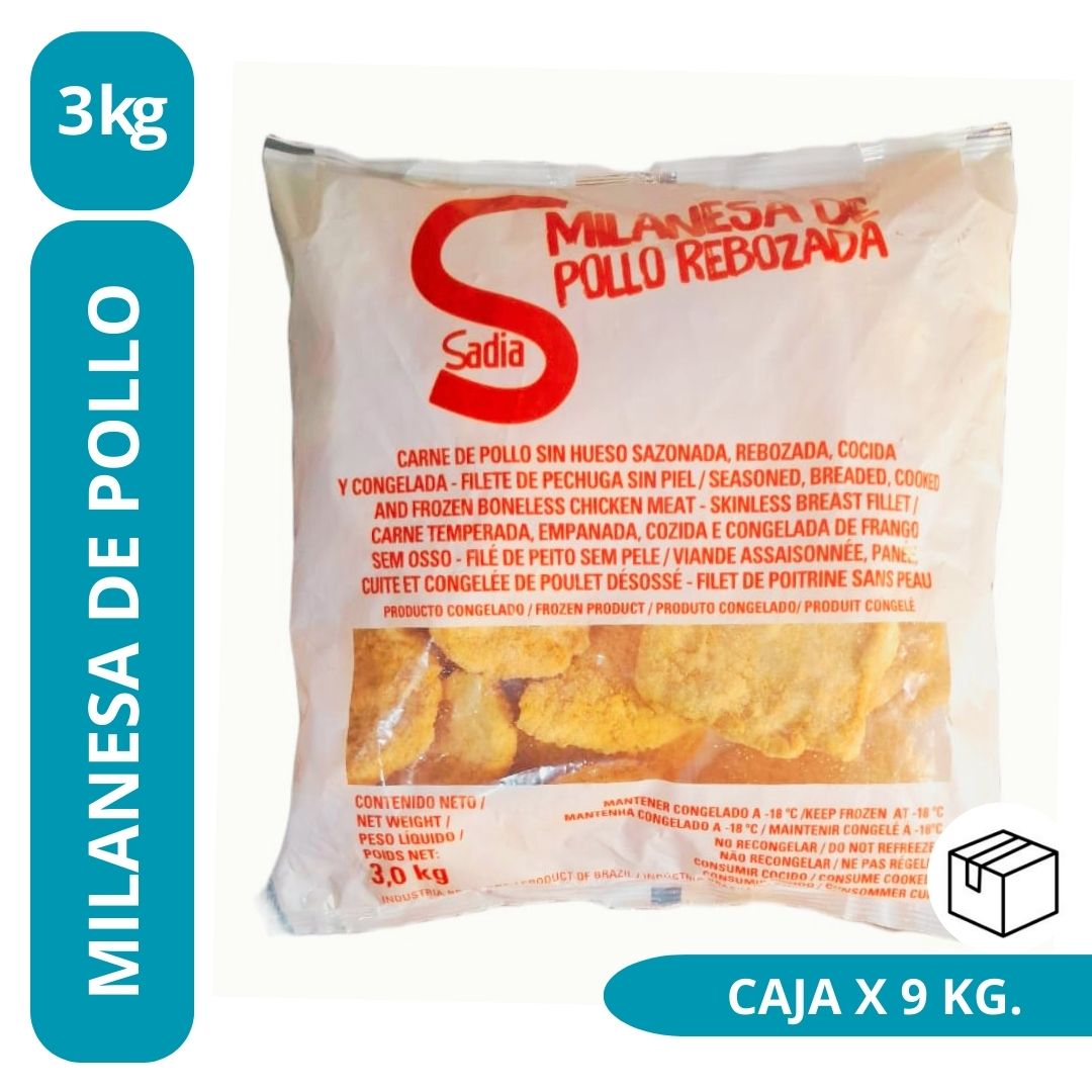 Milanesa de Pollo 3kg - Sadia