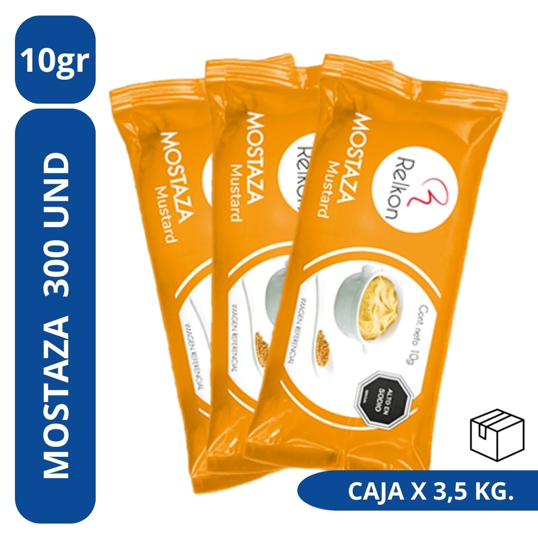 Mostaza Relkon - Sachet 300x10 gr. (CAJA)"
