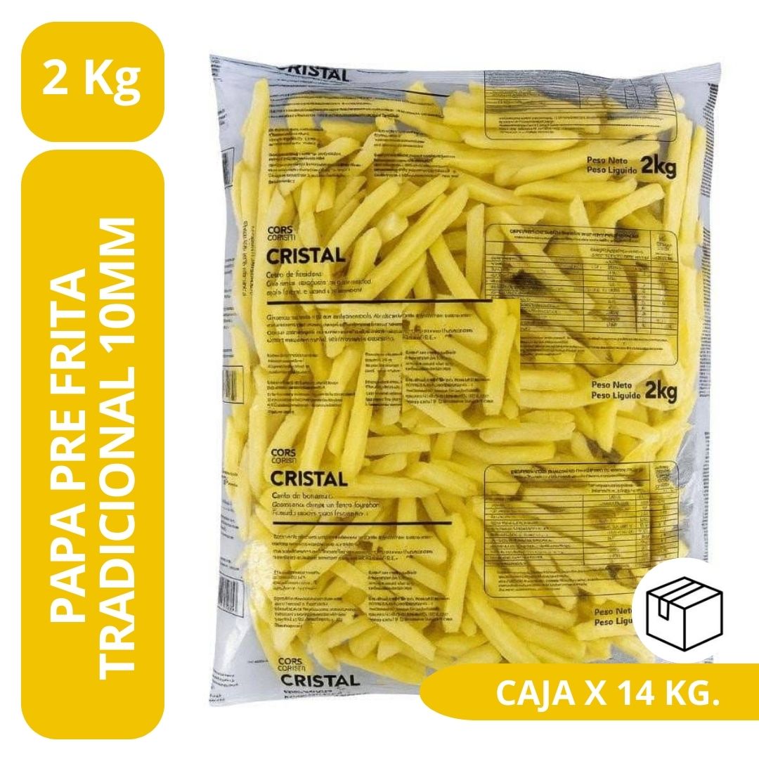 PAPA COOL MIND 10MM Papa Prefrita Tradicional 10mm 7 x 2 kg. - Cool Mind