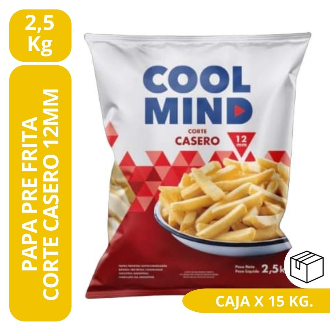 Papa Prefrita Corte Casero 12mm 2,5 kg. (Bolsa) - Cool Mind"