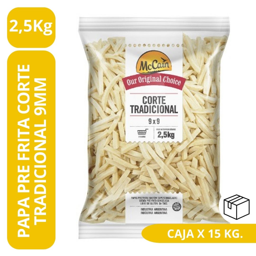 Papa Prefrita Tradicional 9mm 6 x 2,5 kg. - McCain