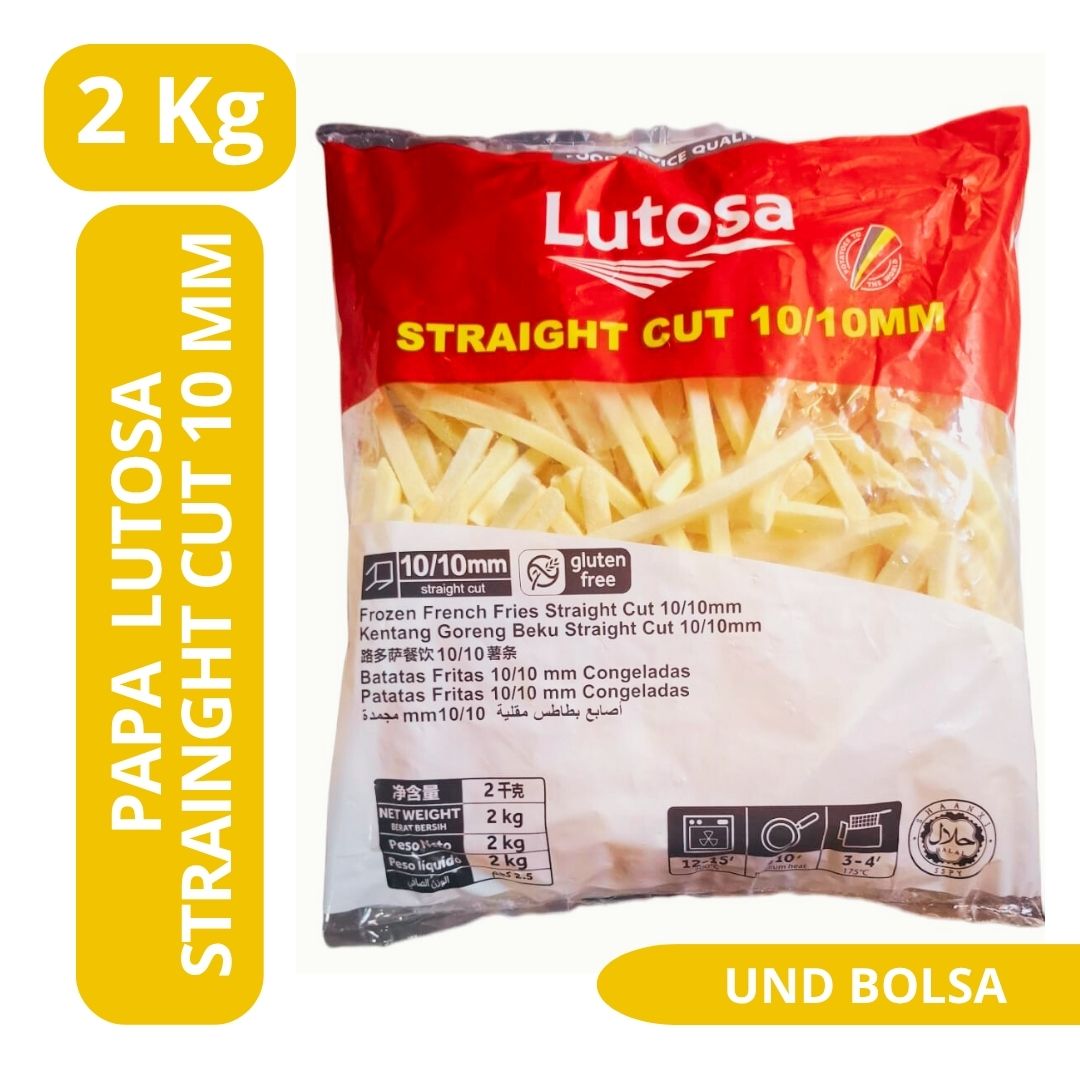 UND LUTOSA 10MM Papa Prefrita 10mm 6 x 2 kg. - Lutosa